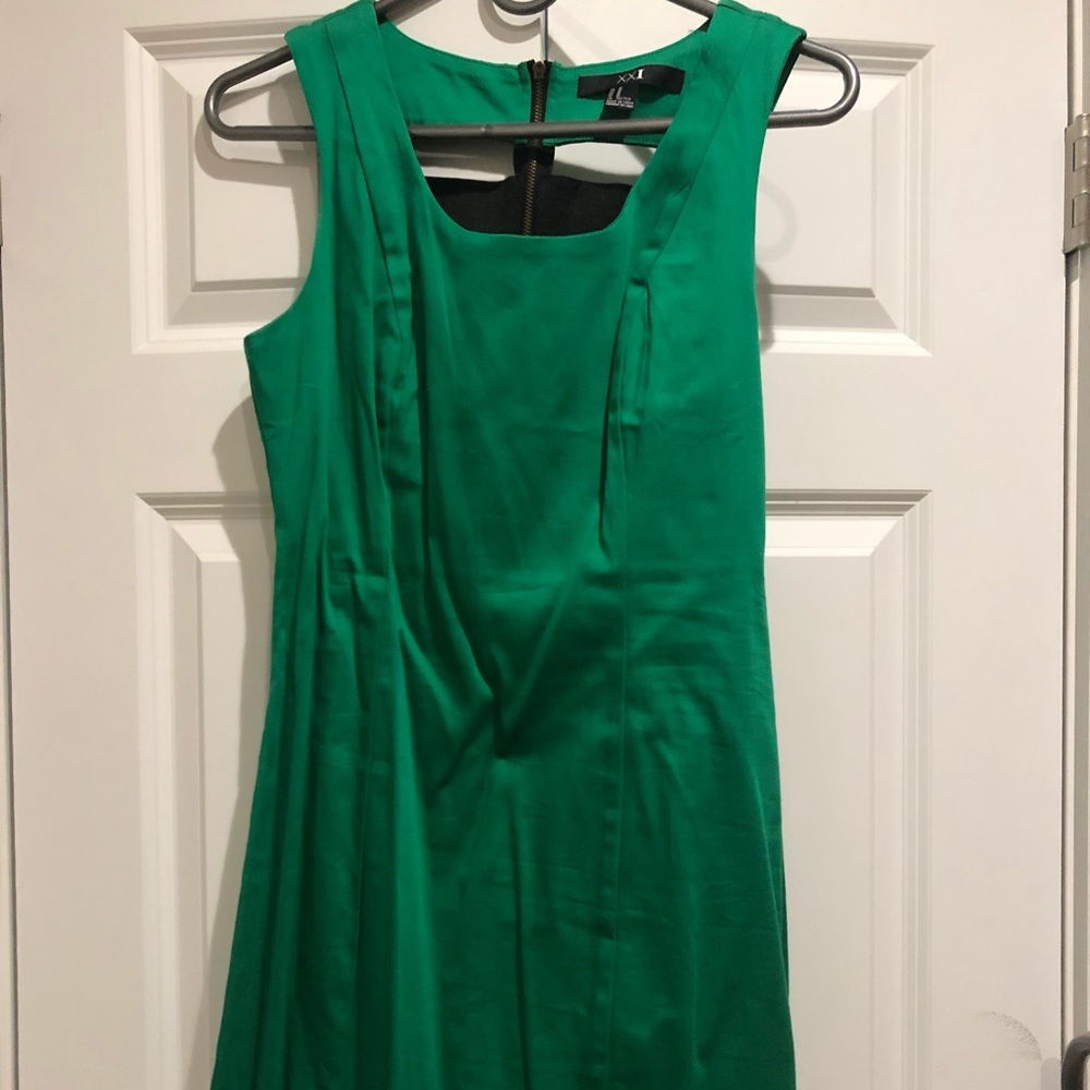 Green forever 21 mini dress
